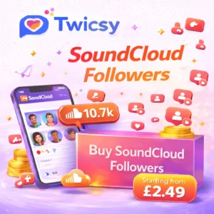 Buy Soundcloud followers with twicsy